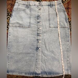 NWT Sonoma Light Blue Denim Skirt